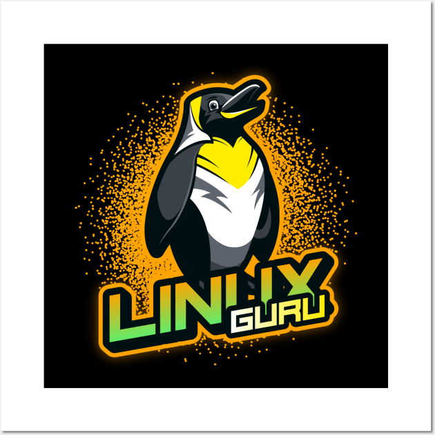 Linux Guru Wall Art by Cyber Club Tees